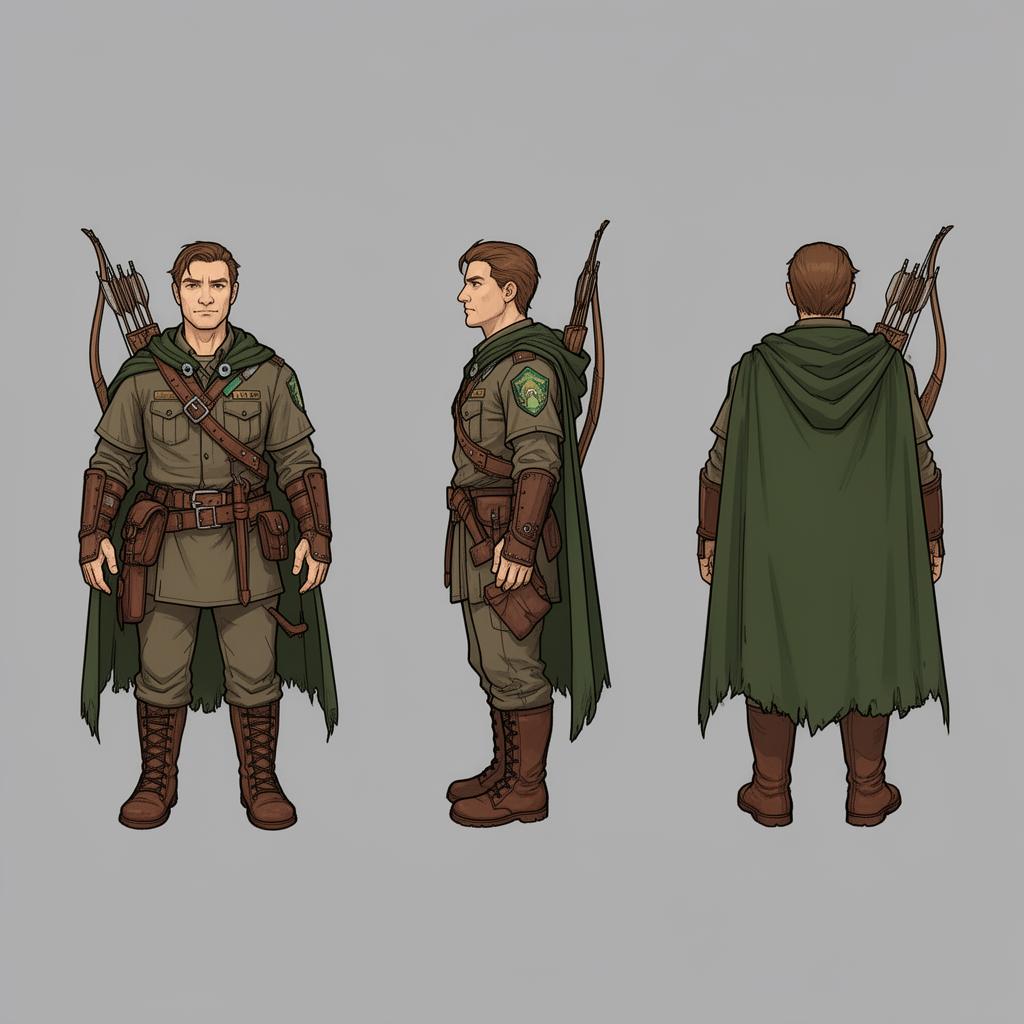 Wayfinder Ranger — character illustration by Patrik Szalka