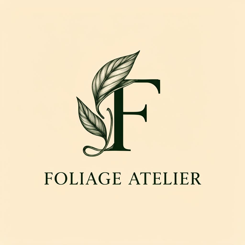 Foliage Atelier — logo illustration by Patrik Szalka